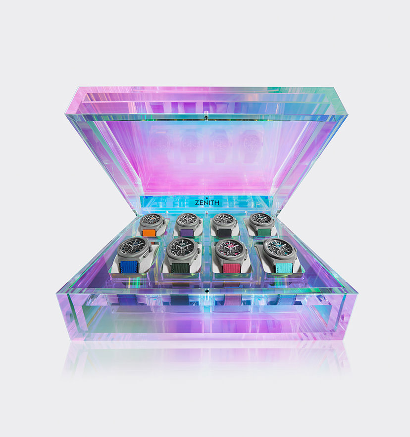 Presenting 8 new colours in the Zenith Defy 21 'Ultra Colour' Box Set