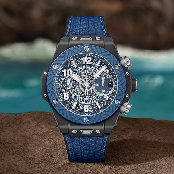 CHAMBRE unico 青 アナログ時計 約30cm Introducing The Big Bang Unico 'O Ka Mua: Hublot's Homage To Hawai'i