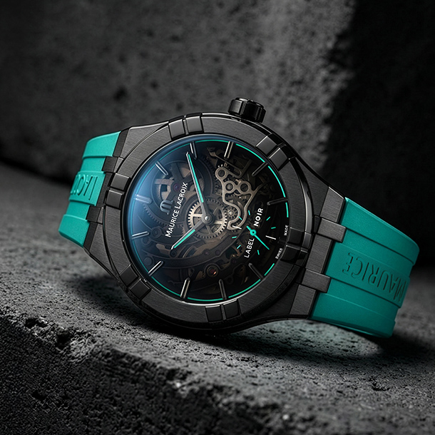 The Maurice Lacroix X Label Noir Aikon Manufacture Skeleton Watch